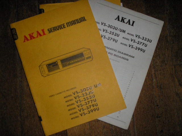 VS-303U UM VS-333U VS-353U VS-377U VS-379U VS-399U  VHS VCR Service Manual