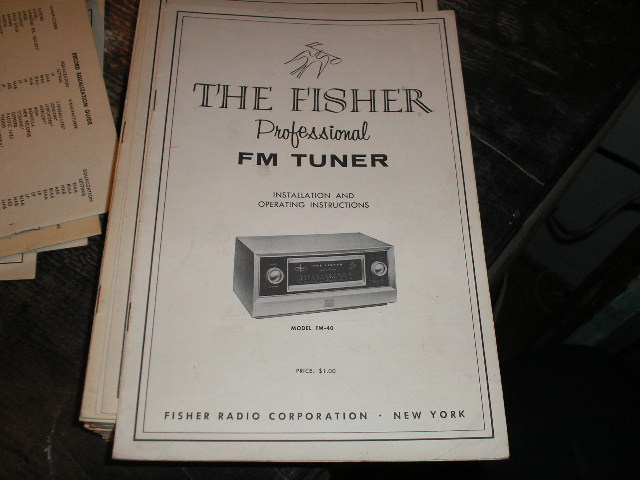 FM-40 Tuner Service Manual  Fisher 