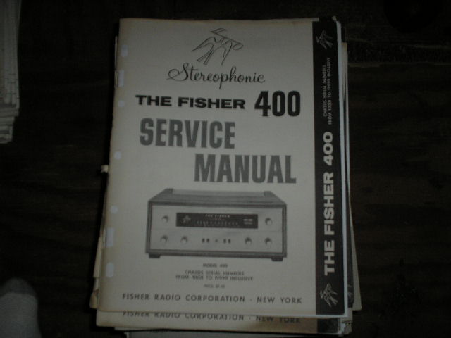 400 Receiver Service Manual for Serial no 10001 - 19999  Fisher 