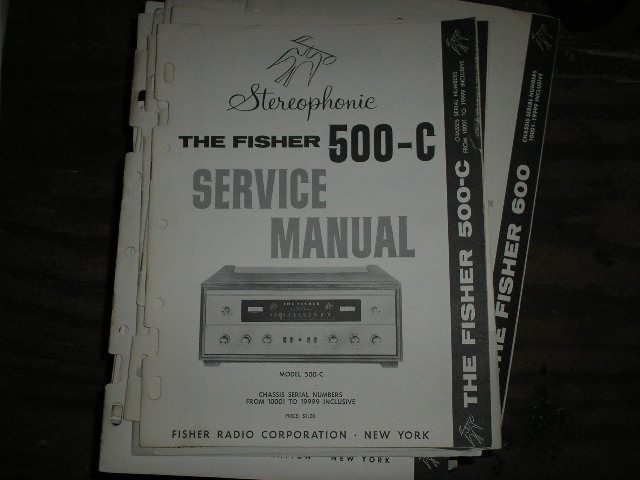 500-C Receiver Service Manual from Serial no 10001 - 19999  Fisher 
