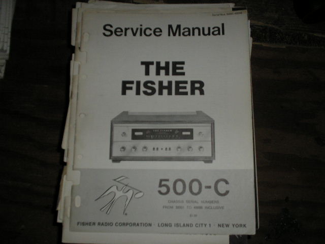 500-C Receiver Service Manual from Serial no 30001 - 49999  Fisher 