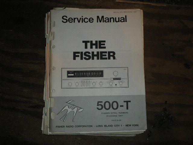 500-T Service Manual from Serial no 10001  Fisher 