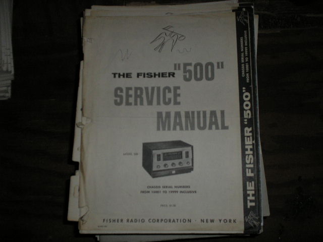 500 Receiver Service Manual from Serial no 10001 - 19999  Fisher