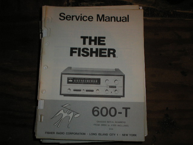 600-T Receiver Service Manual from Serial no 39000 - 41000  Fisher 