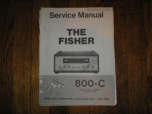 800-C Receiver Service Manual from Serial no 48500 - 51500  Fisher 