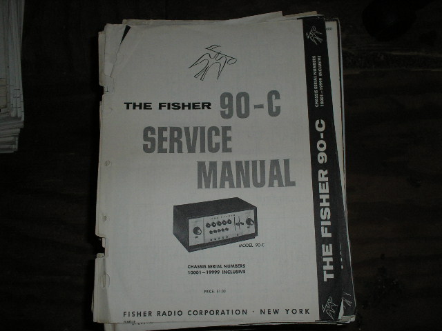 90-C Pre-Amplifier Service Manual Serial Number 10001 - 19999  Fisher