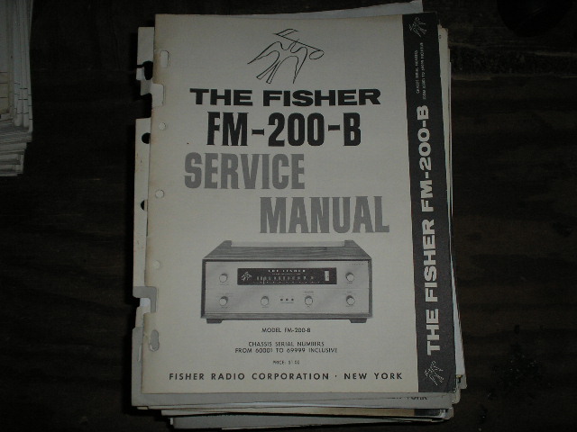 FM-200-B Tuner Service Manual for Serial no. 50001 - 59999  Fisher