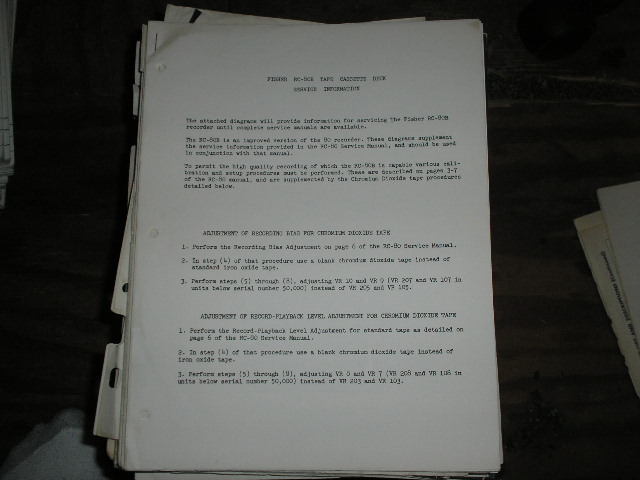RC-80B Cassette Deck Service Manual