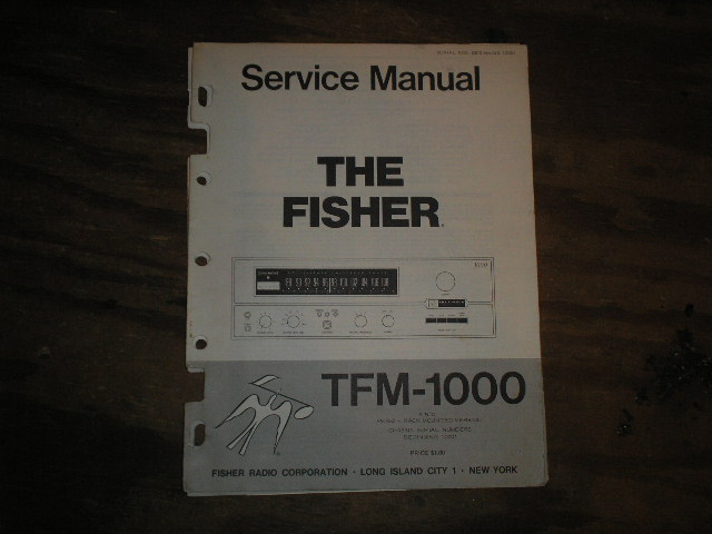 TFM-1000 FMR-2 Tuner Service Manual from Serial no 10001  Fisher 