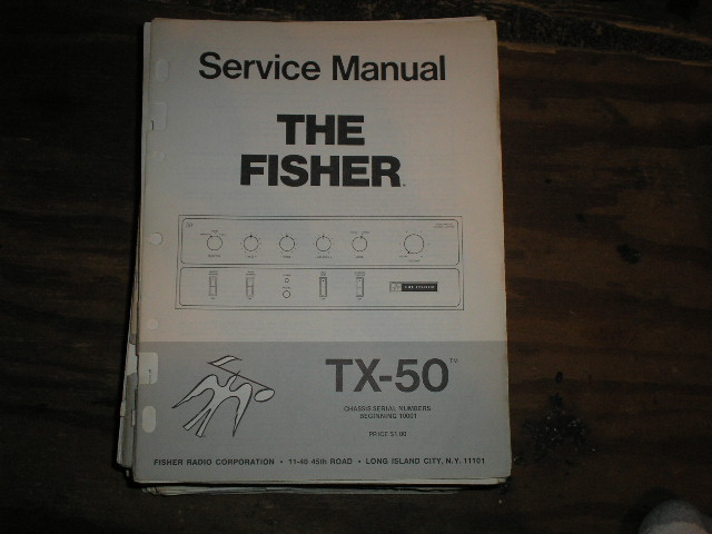 TX-50 Amplifier Service Manual  for Serial no 10001 and up