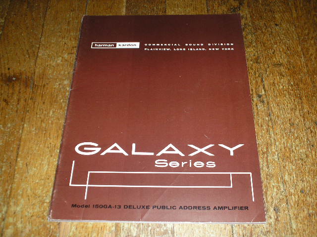 150GA-13 P.A. Galaxy Series  Amplifier Service Manual