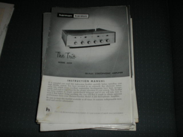 A224 The Trio Stereo Amplifier Service Manual with schematic