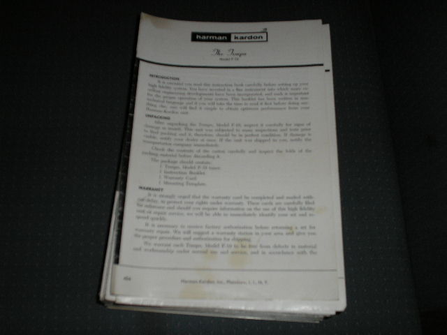 F-10 The Tempo Tuner Service Manual with schematic