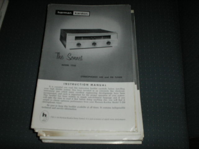 T230 The Sonnet AM FM Tuner Manual with schematic