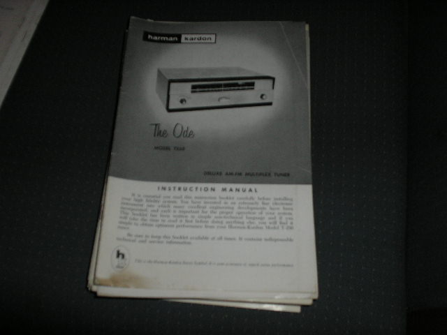 T250 The Ode AM FM Multiplex Tuner manual with schematic
