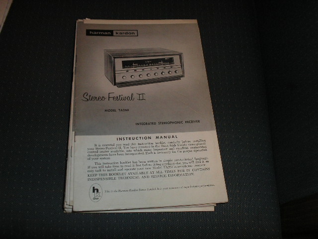 TA260 Stereo Festival 2 Receiver manual with schematic
