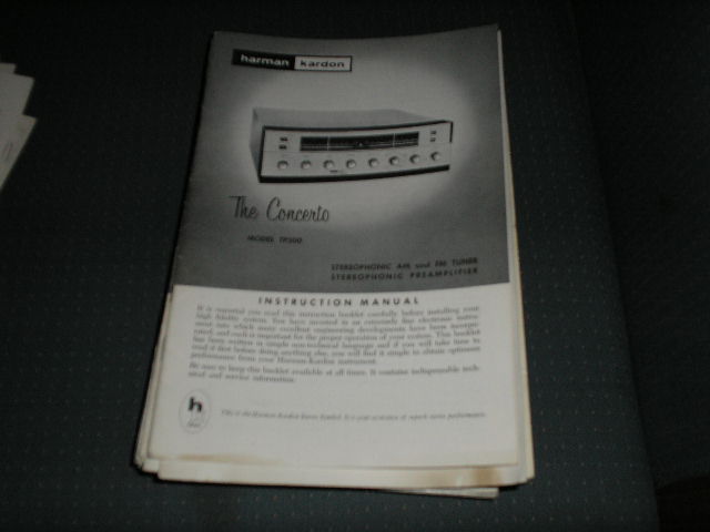 TP200 The Concerto AM FM Tuner  Pre-Amplifier manual with schematic