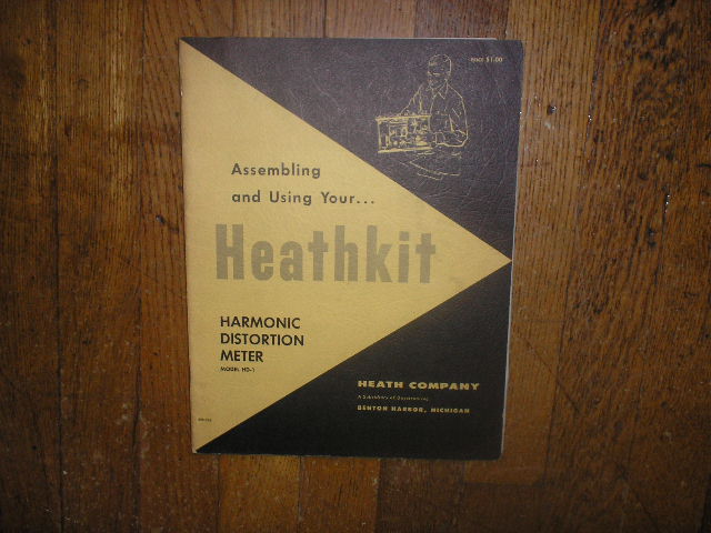 HD-1 Harmonic Distortiopn Meter  Assembly Service Manual  Heathkit