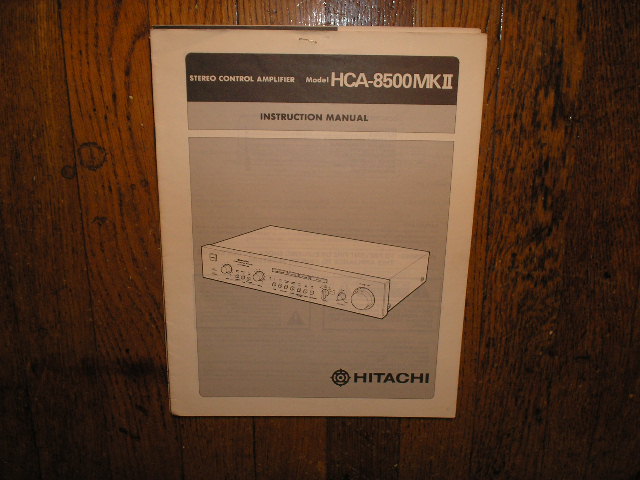 HCA-8500 MK II 2 Stereo Control Amplifier Instruction Manual