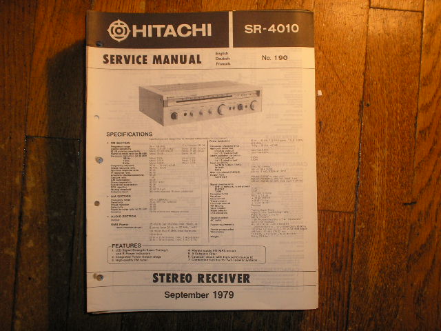 SR-4010 Receiver Service Manual