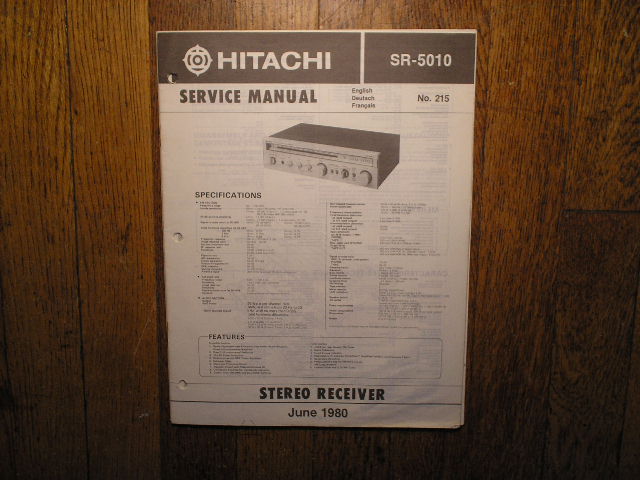 SR-5010 Receiver Service Manual
