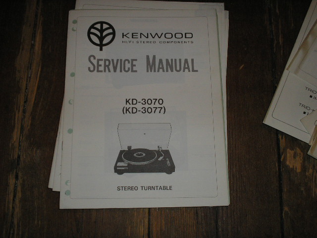 KD-3070 KD-3077 Turntable Service Manual