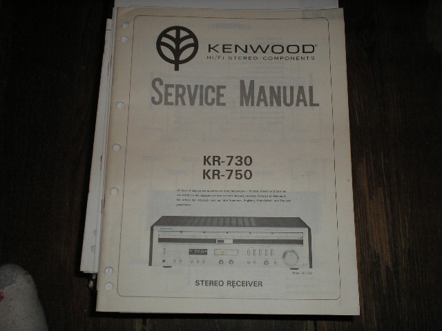 KR-730 KR-750 Receiver Service Manual  Kenwood