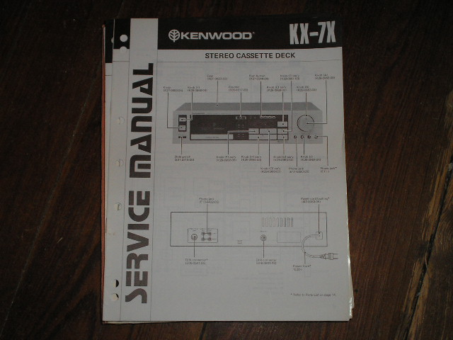 KX-7X Cassette Deck Service Manual B51-1270...880
