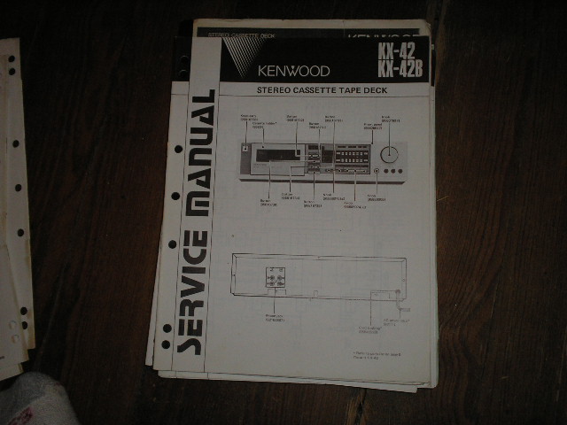 KX-42 KX-42B Cassette Deck Service Manual B51-1604...880