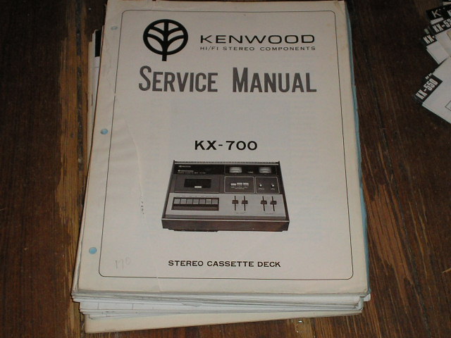 KX-700 Cassette Deck Service Manual ...B51-1205-00..B51-1205-10....880