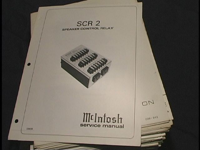 SCR 2  Speaker Control Relay Service Manual
Serial # BW100W1 and Above and
Serial # BW1001 and Above 