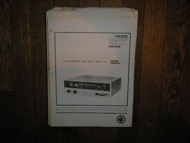 FAM-1200S TRM-1200 Tuner Service Manual with Schematic