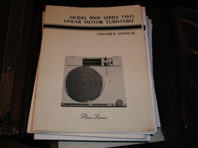 8000 Turntable Owners Manual  Phase Linear