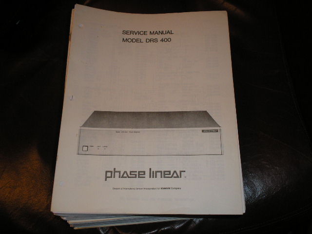 DRS-400 Power Amplifier Service Manual  with parts lists and schematics