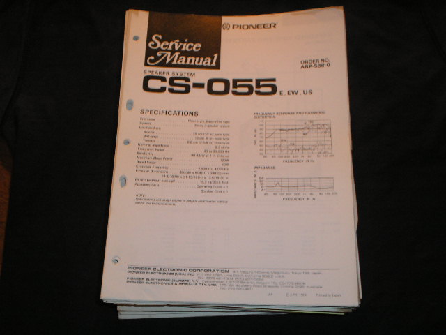 CS-055 Speaker System Service Manual ARP-588