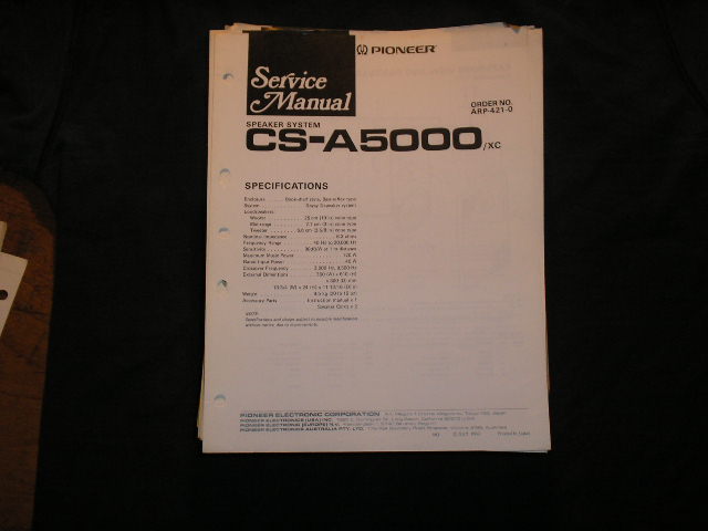 CS-A5000 Speaker System Service Manual ARP-421