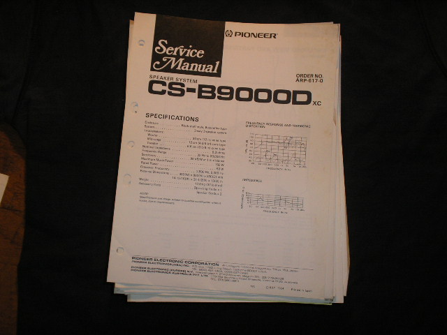 CS-B90000D Speaker System Service Manual ARP-617