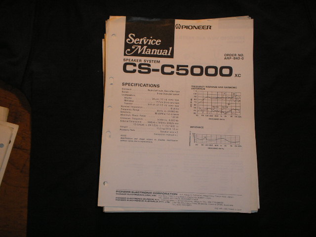 CS-C5000 Speaker System Service Manual ARP-843