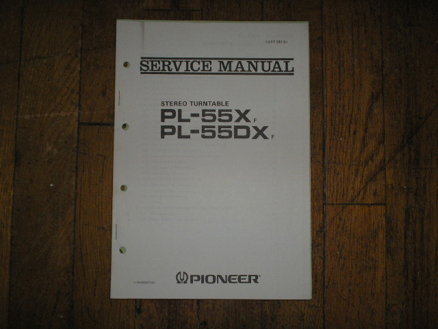 PL-55X F PL-55DX F Turntable Service Manual  Pioneer