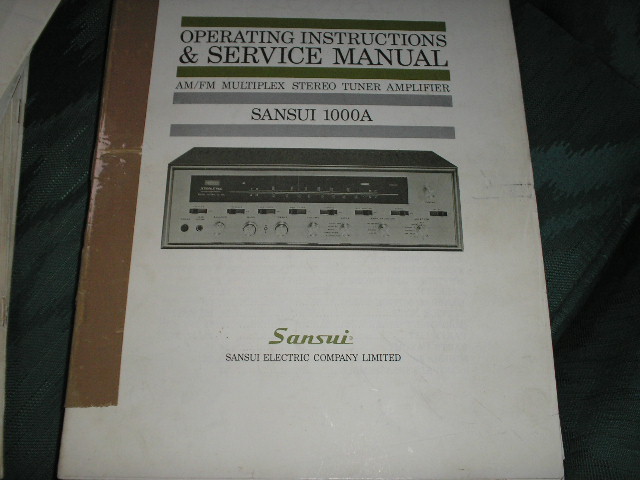 1000A Tuner-Amplifier Operating Instruction Manual