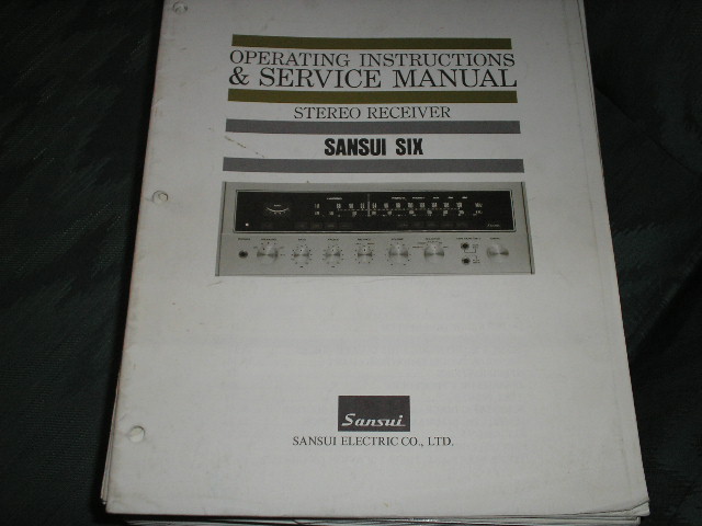 6 Six Receiver Operating Instruction Manual