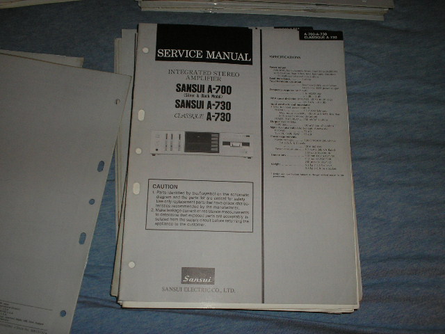A-700 A-730 A-730 Classique Amplifier Service Manual