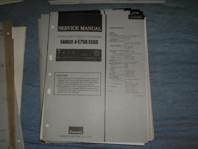 A-E550 A-E750 Amplifier Service Manual