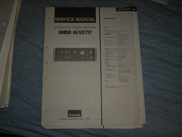 AU-517 AU-717 Amplifier Service Manual