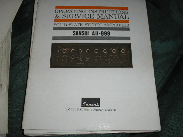 AU-999 Amplifier Operating Instruction Manual