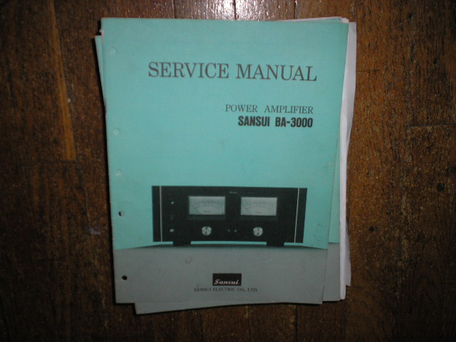 BA-3000 Power Amplifier Service Manual