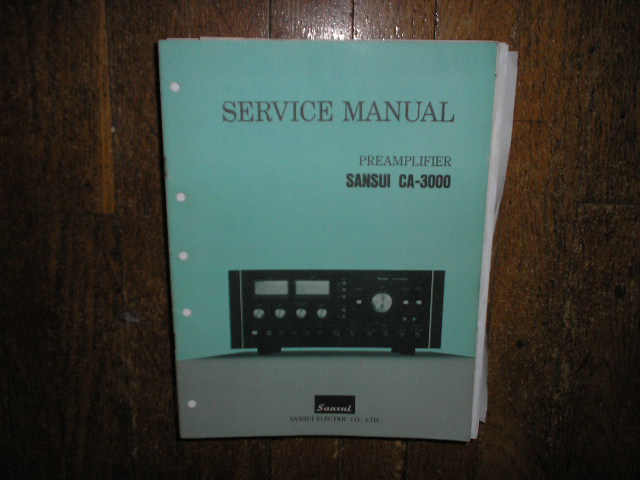CA-3000 Pre-Amplifier Service Manual