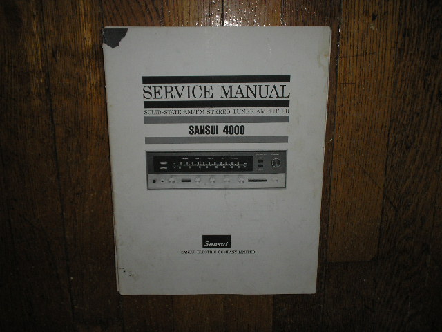 4000 Tuner Amplifier Service Manual