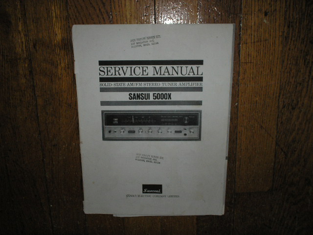 5000X Tuner Amplifier Service Manual
