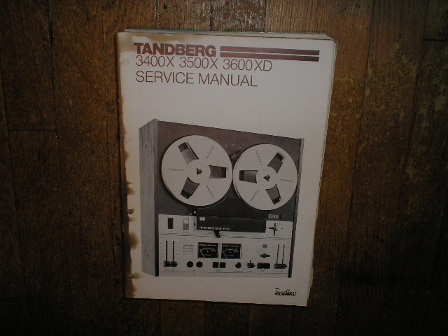 3400X 3500X 3600XD Tape Recorder Service Manual
